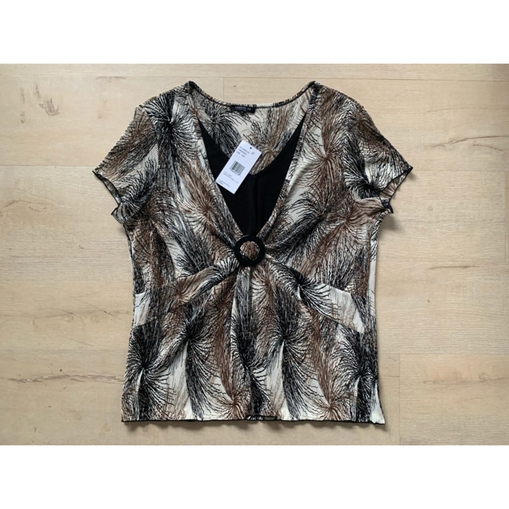 NWT LAFAYETTE 148 NEW YORK Ring-Front Top